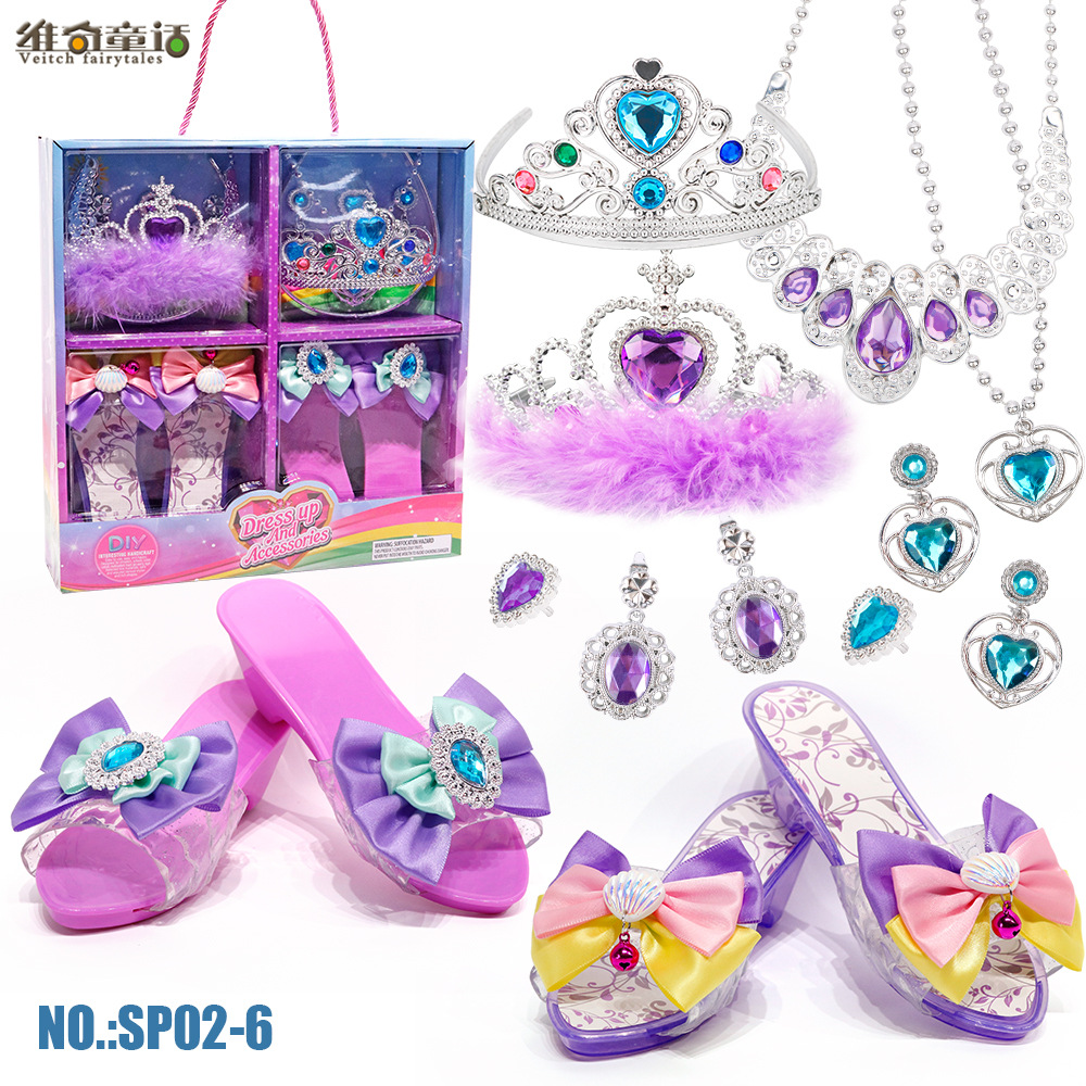 Picture of Weiqi Fairy Tales Children's Play House Cute Girls Exquisite Accessories Various DIY Princess Dress up Mobile Phone Toy Box