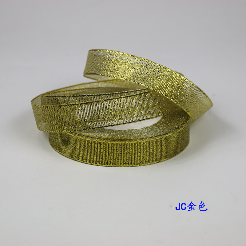 Picture of Gold and Silver Onion Ribbon Cake Packaging Ribbon Colorful Onion Ribbon Baked Cake Flower Tie Bow DIY Accessories Ribbon