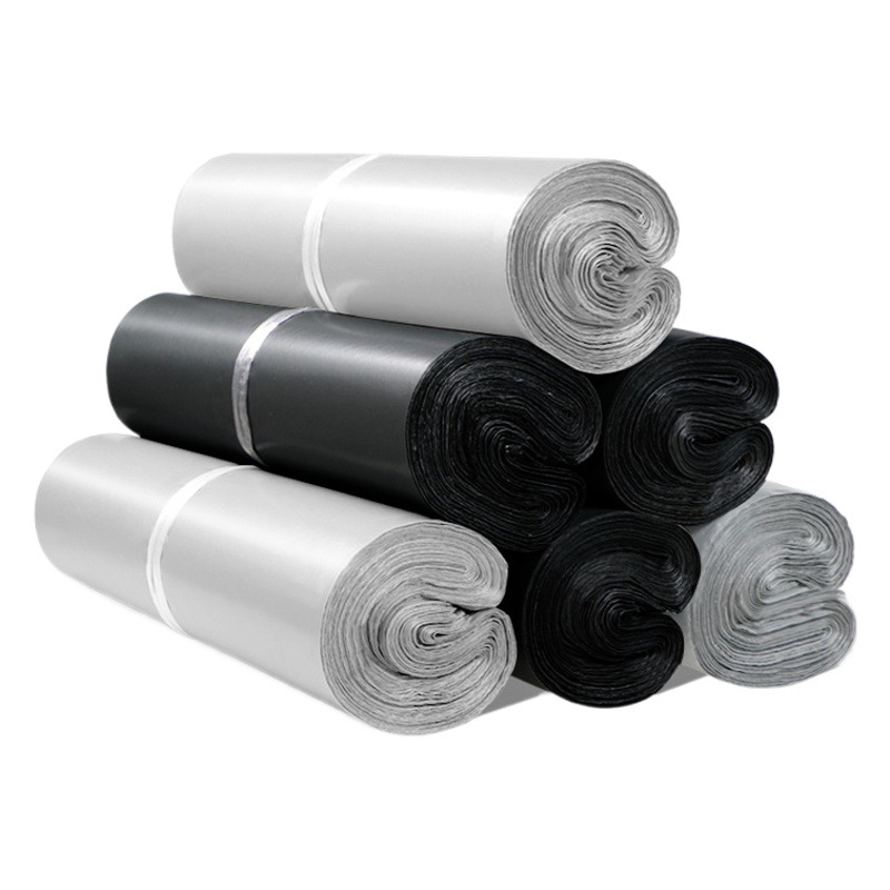 Baixin White Express Bag Production Wholesale Large Logistics Waterproof Packaging Bag Package Packaging Bag Black Thickened