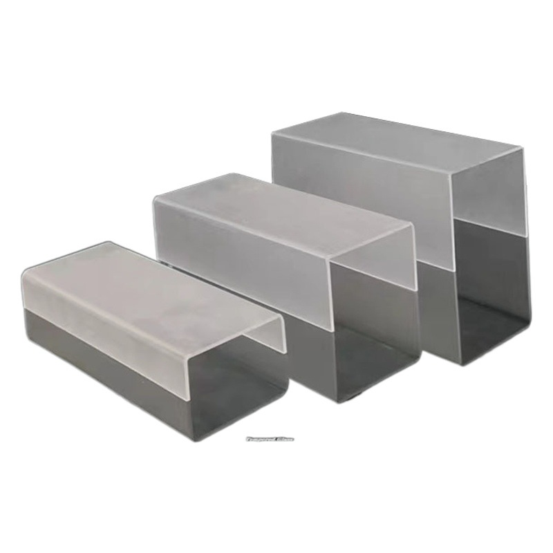 Acrylic ladder display stand U-shaped transparent storage rack hand-made storage partition board shoes blind box display