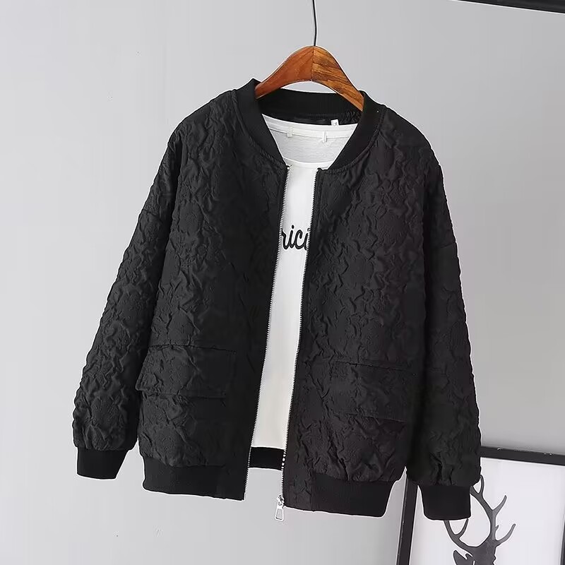 Picture of Women's Short Baseball Uniform Women's Tops 2024 New Korean Style Early Spring Casual Small Tops Western Style Top