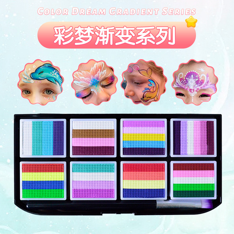 Picture of Children's Human Face Painting suit Festival Comic-Con Makeup 3D Painting Pigments Water-soluble Washable Pigments
