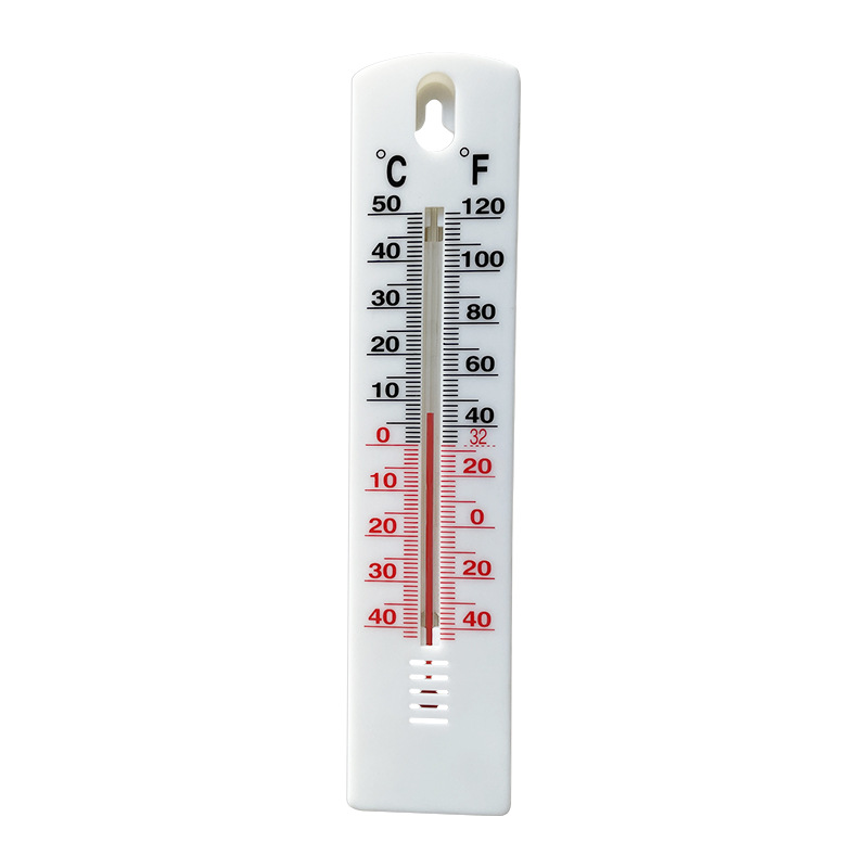 Picture of Chen Ying Spot Wall-Mounted Indoor Thermometer White Glass Thermometer Plastic Straight Room Temperature Meter Wholesale
