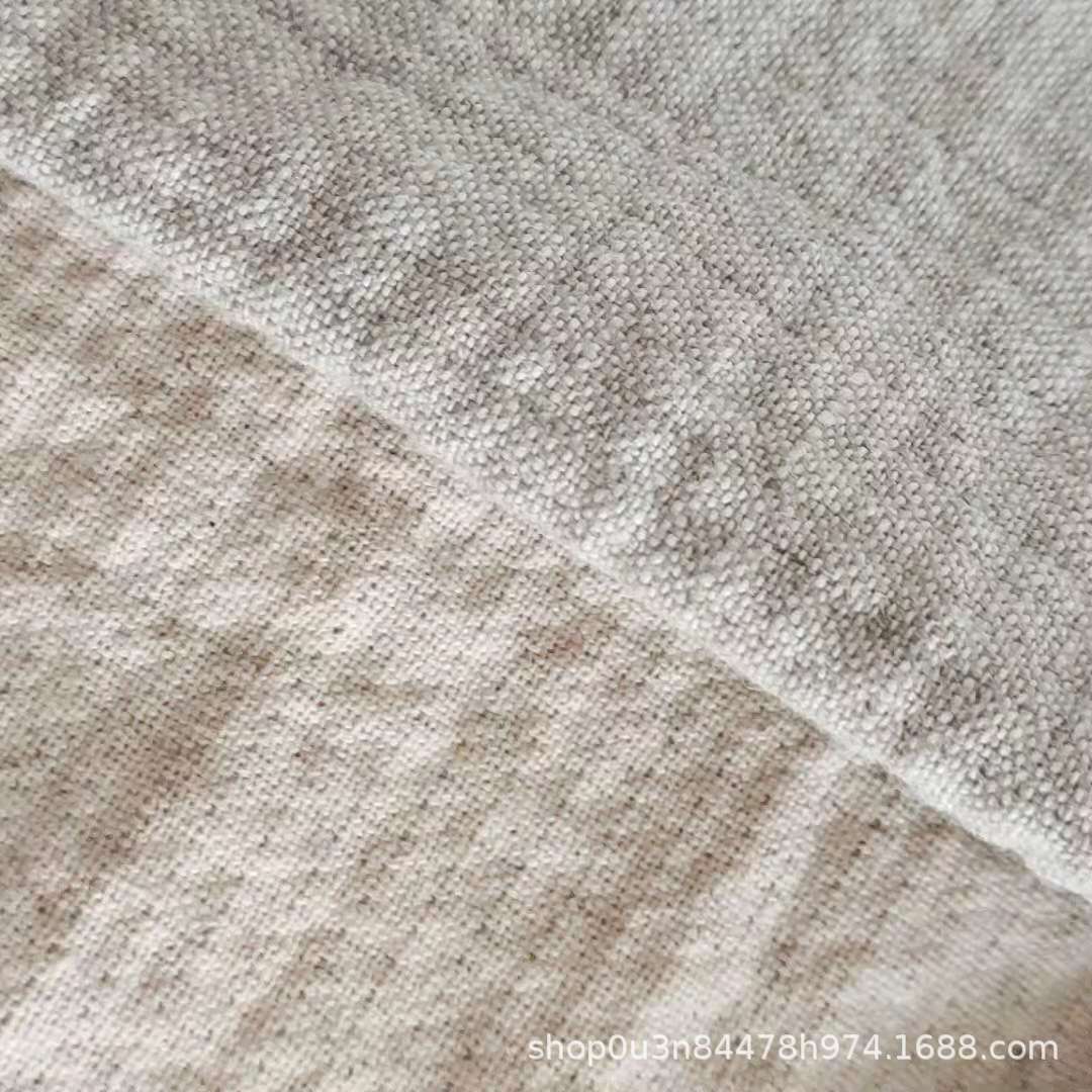 Picture of Linen Cotton Double Layer Primary Color Bubble Cloth Enzyme Wash Bubble Sofa Fabric Rain Dew Linen Cotton Sand Washing Fabric