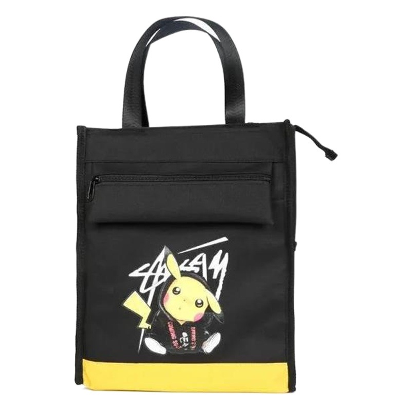 Pikachu Elementary School Student Handbag, Male Art Bag, Book Bag, Crossbody Bag, Female Tutoring Bag, Lunch Box Bag, Storage
