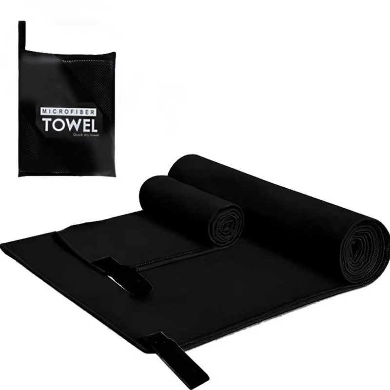 Picture of Quick-Drying Beach Towel Multi-Color Portable Quick-Drying Fitness Sports Towel Outdoor Beach Towel Mesh Bag