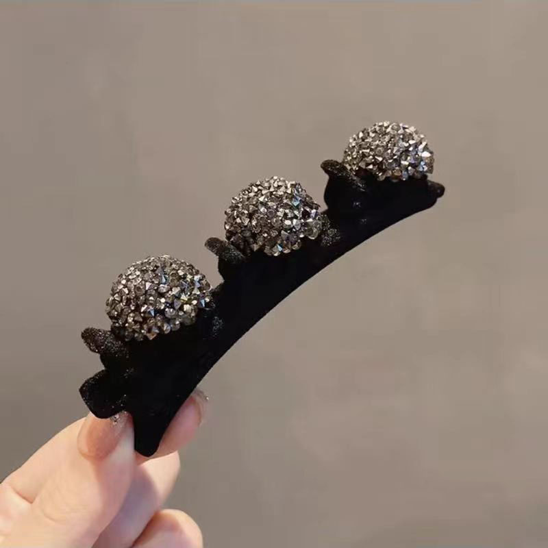 Picture of Flocking Hair Clip Women's Front Head Bangs Clip Side Clip Short Hair Transition Artifact Broken Hair Clip Duckbill Clip Headdress