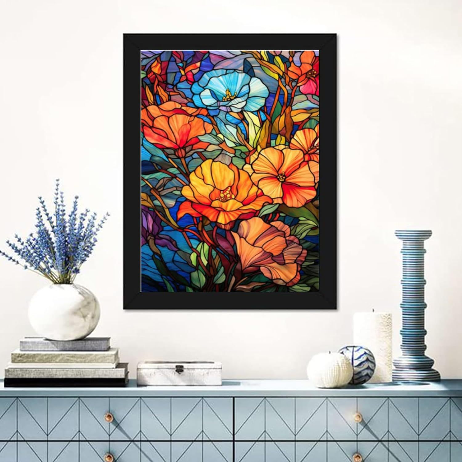 Cross-border new foreign trade DIY diamond painting handmade full diamond landscape simple flower diamond painting wholesale
