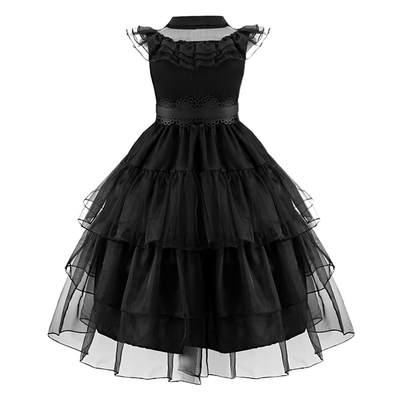 20.23 million Halloween Adams a Princess Dress Wednesday Black Dress cosplay Clothing Foreign Trade