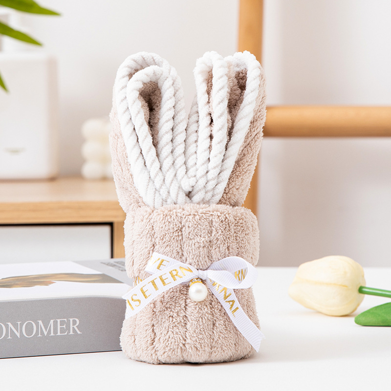 Picture of Hand gift rabbit towel cute shape birthday gift wedding gift kindergarten opening creative small gift