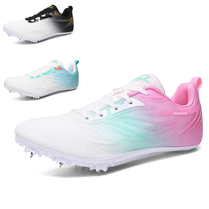 2025 New Cross-border Nail Shoes Track and Field Dash Sports Men's Sports Outdoor Nail Shoes Women's Middle and Long Running Jump Shoes
