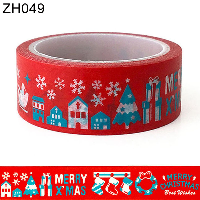 Picture of Manufacturers cross-border a generation of cartoon Christmas festival DIY decorative stationery color hand account stickers and paper tape