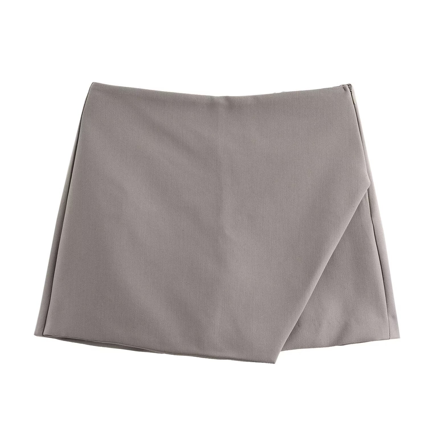 Picture of Cross-border foreign trade wholesale 2025 European and American fashion Joker personality multi-color high waist asymmetric skirt pants