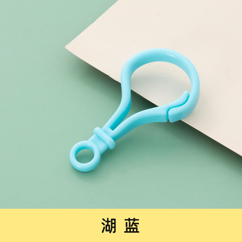 Picture of diy jewelry accessories color bulb button doll key chain plastic lobster buckle bag buckle acrylic hook buckle