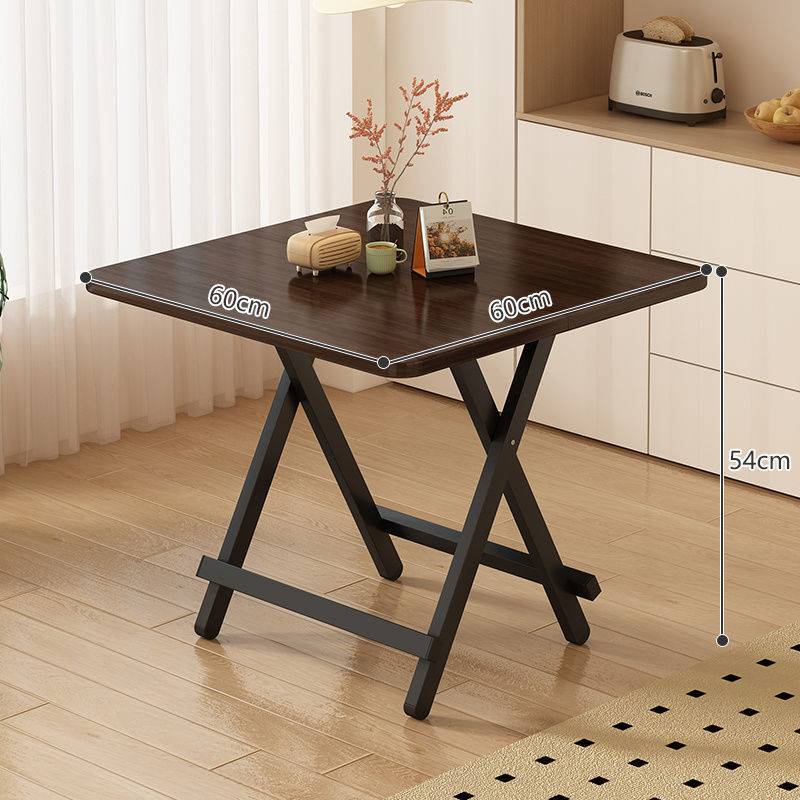 Picture of Foldable dining table, portable night market, stall, square table, household small apartment, rental room, dining table, dormitory, homework