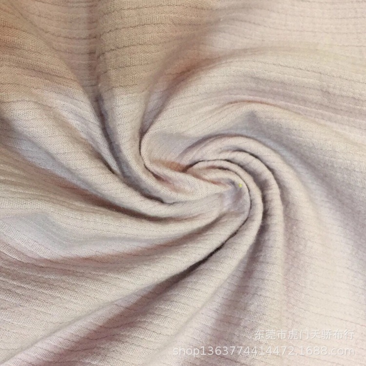 Spring and summer new woven cotton sand wash sand cloth jacquard fabric 146g cotton vertical strip jacquard shirt children's clothing fabric