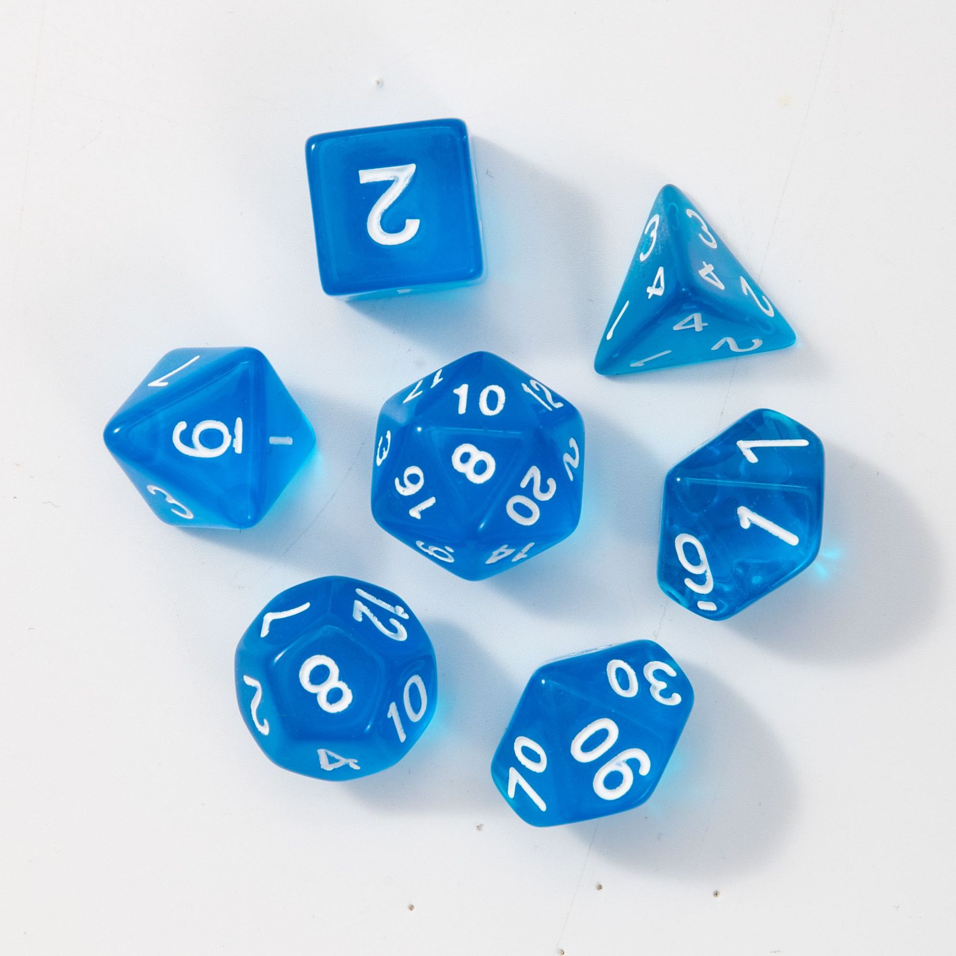 Picture of Multi-sided dice seven-piece Dungeons and Dragons table game dice DND sieve TRPG running group Amazon quick sale