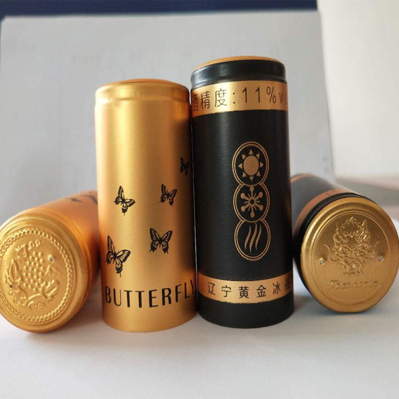 Red wine aluminum cap printed logo pattern grape wine aluminum-plastic composite cap concave-convex metal cap wine sealing foreign wine cap manufacturers