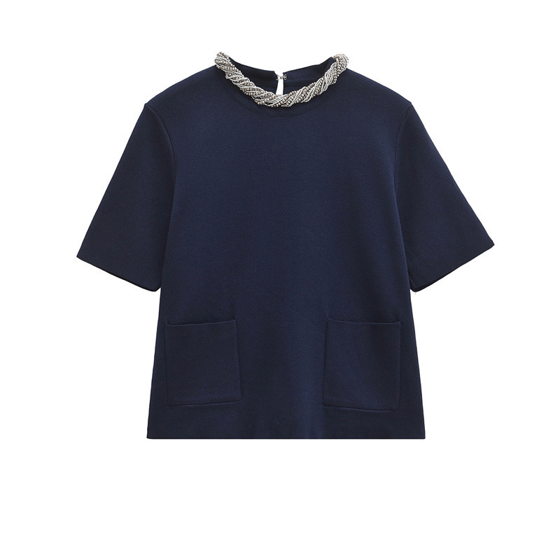 SAW AliExpress independent station sweater women's European and American style round neck solid color loose pullover Joker 3920168
