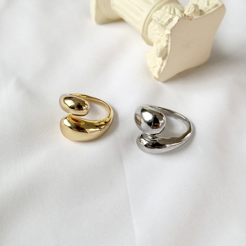European and American Irregular Cross-Wrap Rings, Trendy Personality, Simple Adjustable Size Rings, Geometric Rings