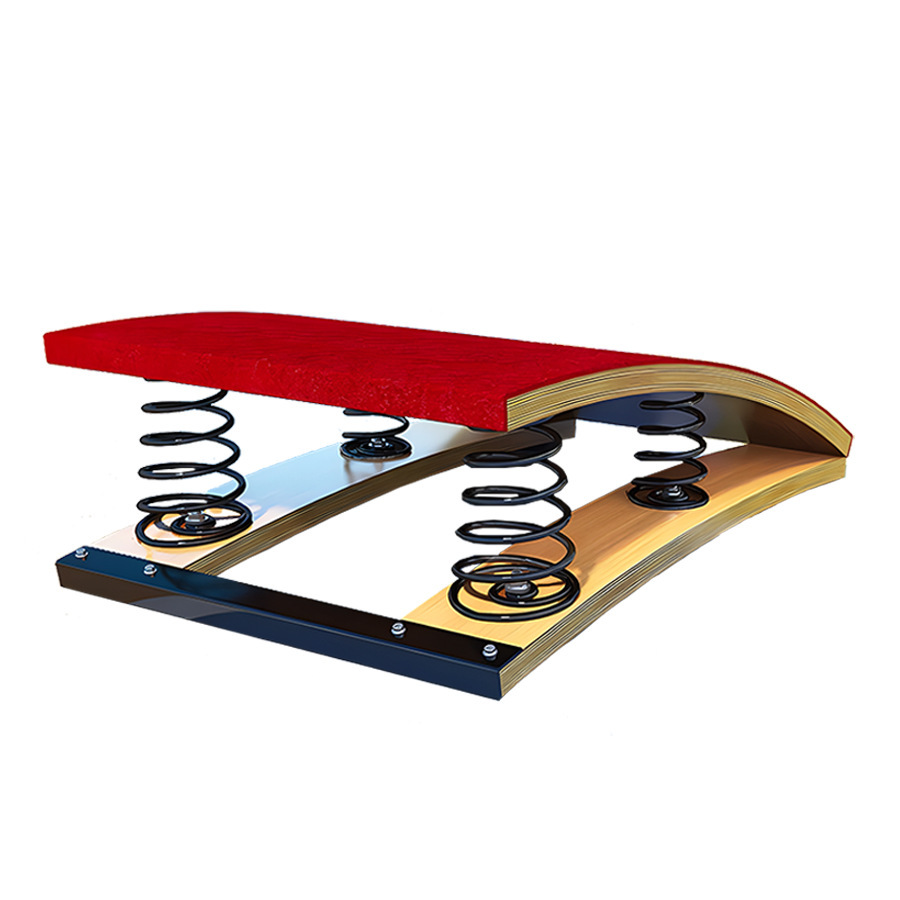 Picture of Adult and Kidsren's Thickeneded Spring-Assisted Springboard S-Shaped Springboard Track and Field Competition Springboard Fitness Training Pedal
