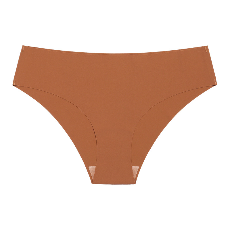 Picture of European and American Cross-border Pregnant Women's plus size Traceless Women's Underwear Class A Ice Silk Breathable Sports Low Waist Naked Briefs for Women