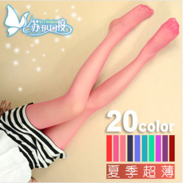 Picture of 15D Velvet Ultra-thin Sexy Penetrating Meat Color Two-way Core-spun Silk Super Elastic Pantyhose Thin Pantyhose