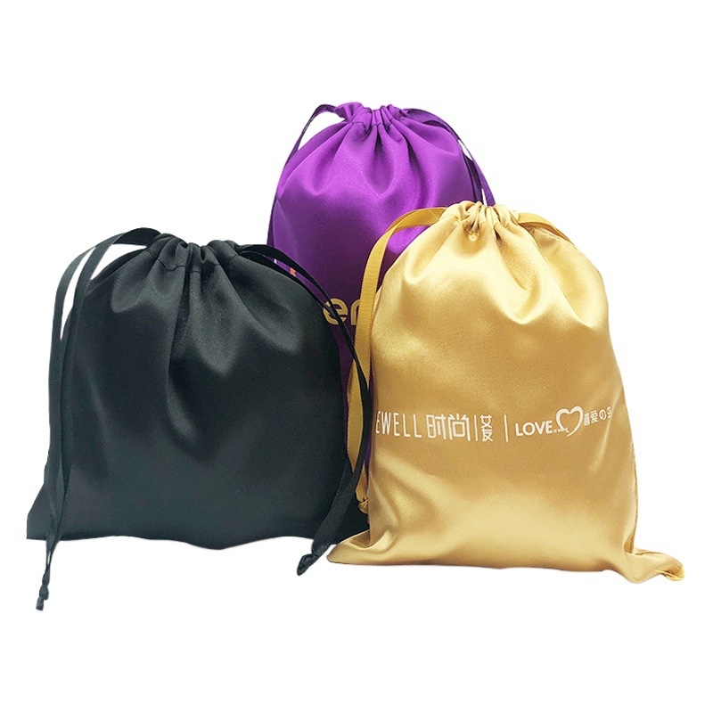 Sade Bag Satin Imitation Silk Bundle Pocket Glasses Bag Jewelry Bag Underwear Wig Dust-proof Storage Bag