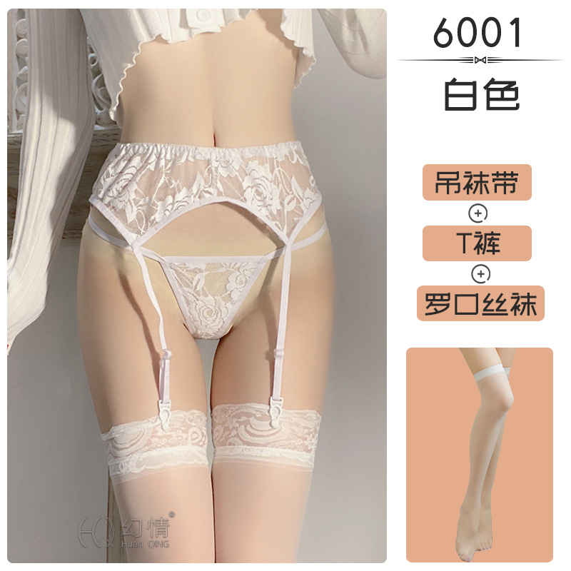 Picture of Fantasy Hot Selling European and American Foreign Trade Corset Lace Perspective Plus Size Garter Belt Sexy Accessories Garter Set