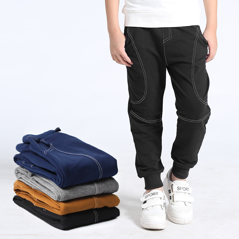 Autumn Children's Pants Korean Style New Children's Sports Long Pants Big Children's Pure Cotton Casual Anti-Mosquito Pants Children's Pants Wholesale