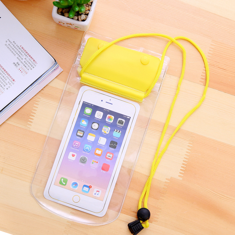 Picture of Double-layer Thickened Barrier-free Mobile Phone Waterproof Bag Transparent Waterproof Mobile Phone Case Large Takeaway Mobile Phone Waterproof Han Proof Bag