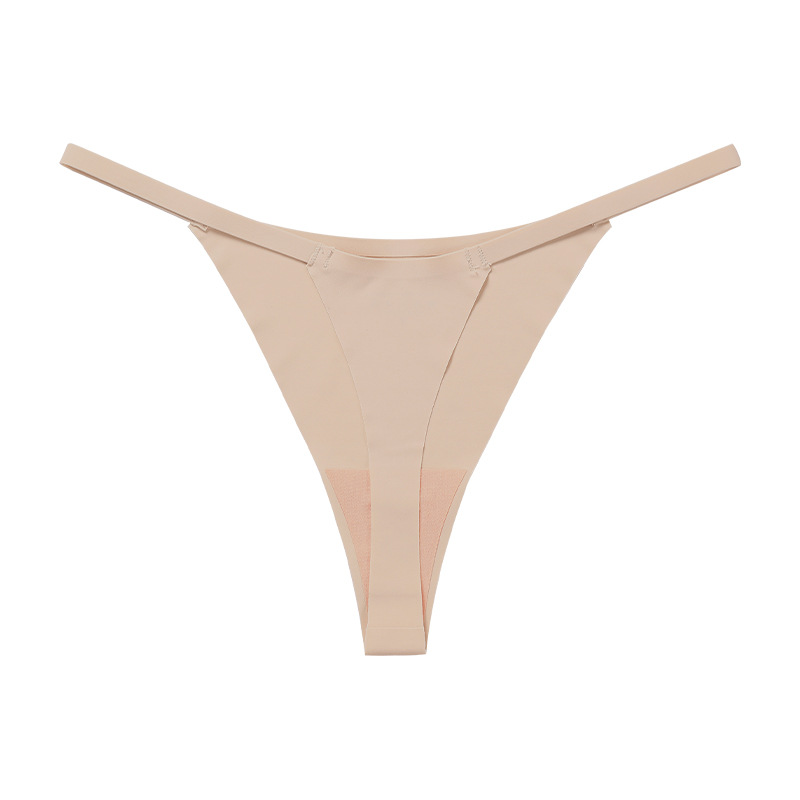Picture of European and American Sexy Exquisite Tape Girl's T-pants plus size Low Waist Non-marking Ice Silk Quick-drying Cotton Crotch Women's thong