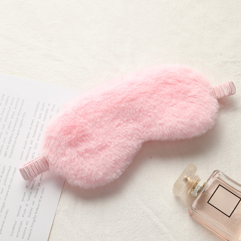 Picture of Rabbit Fur Blackout Sleep Eye Mask, Breathable, Skin-Friendly Plush Eye Mask, Autumn and Winter Ice Pack Style, Cute Home Eye Mask Wholesale