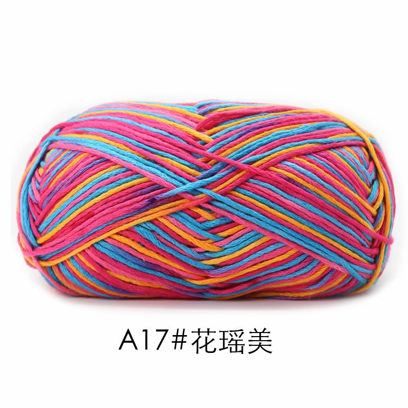 Picture of Su-velvet cotton hand-woven color wool knitting thread scarf coarse wool fancy doll coat needle sweater thread