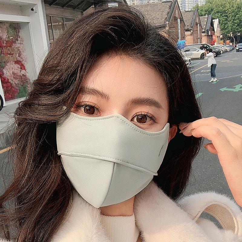 Picture of 2025 Autumn and Winter Warm Mask for Women 5D Three-Dimensional Eye Protection Fleece-Lined Soft Fishbone High-Value Cold-Proof Cycling Mask