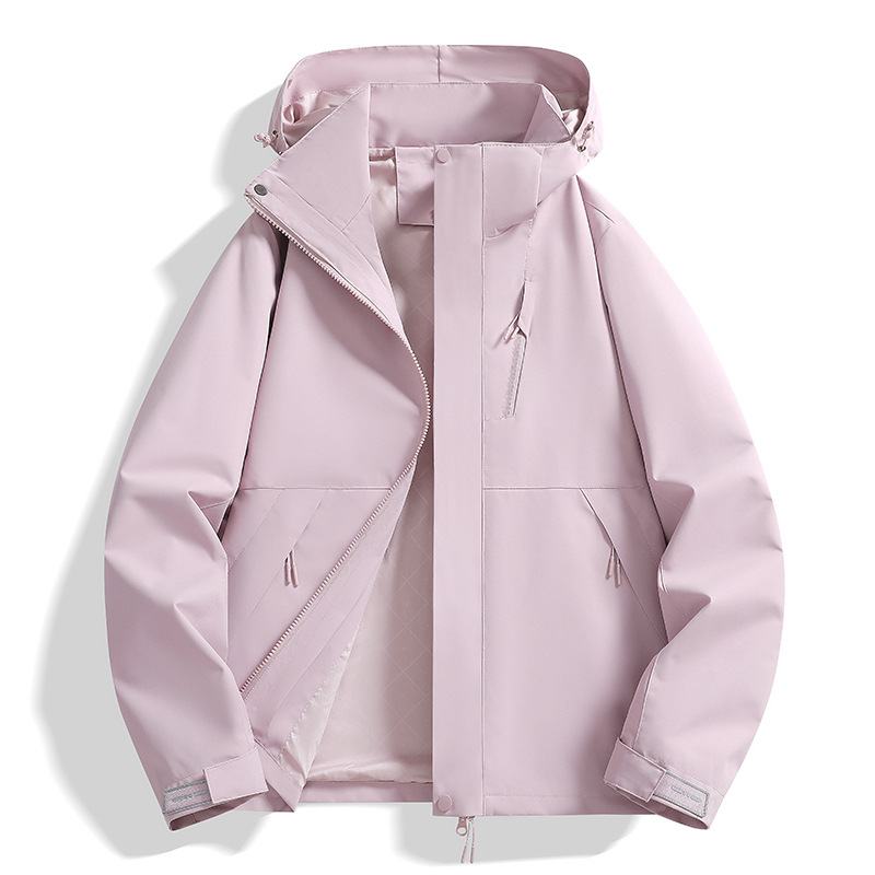 Spliced jacket for men and women, new hooded for autumn and winter, youth outdoor sports and leisure, windproof couple, versatile jacket trend