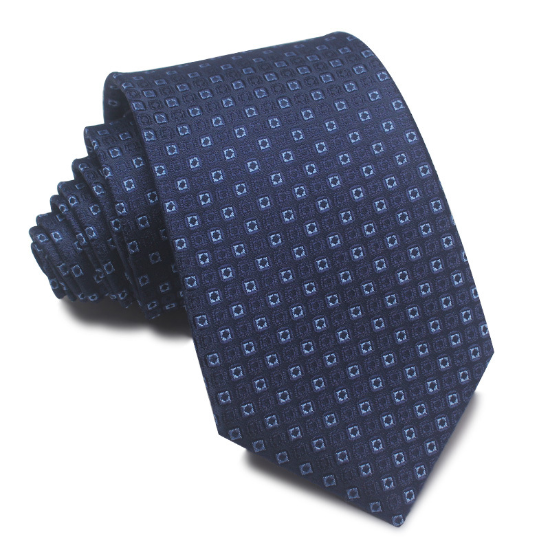 Picture of 25 New 8cm Polyester Jacquard Stripesd Tie 7cm Men's and Women's Business Formal Wear Casual High-End Red Black Blue