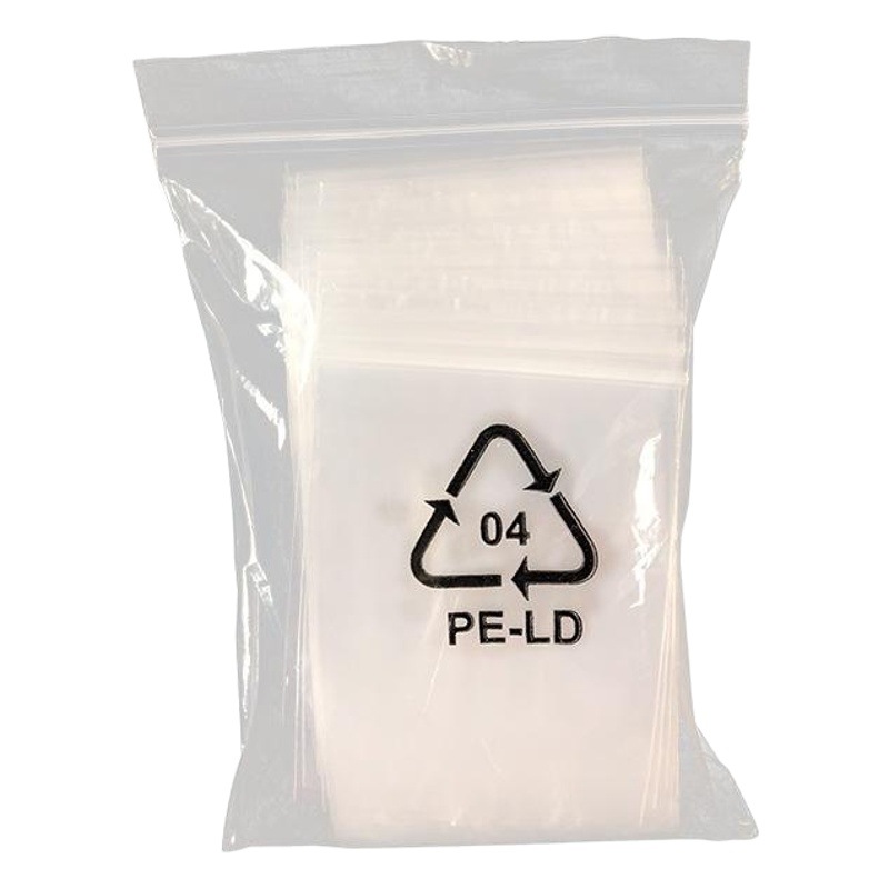 pe self-sealing bone bag transparent bag zipper sealed bag packaging bag 6*9 thick 5*7 small 4*6cm set