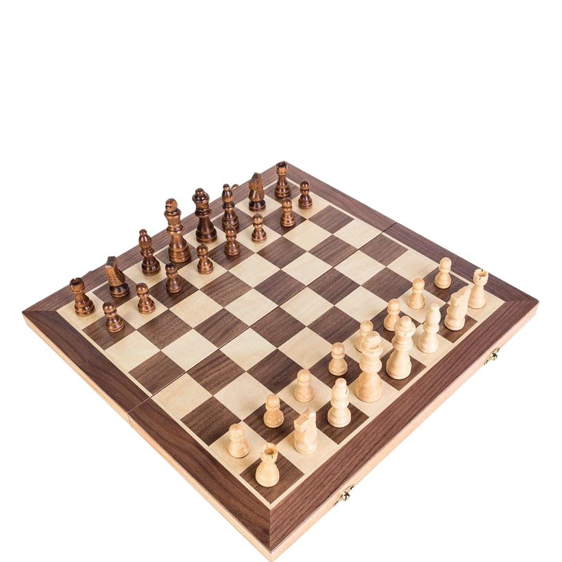 Picture of European and American wooden chess magnetic wooden puzzle chess outdoor leisure chess in stock wholesale foreign trade