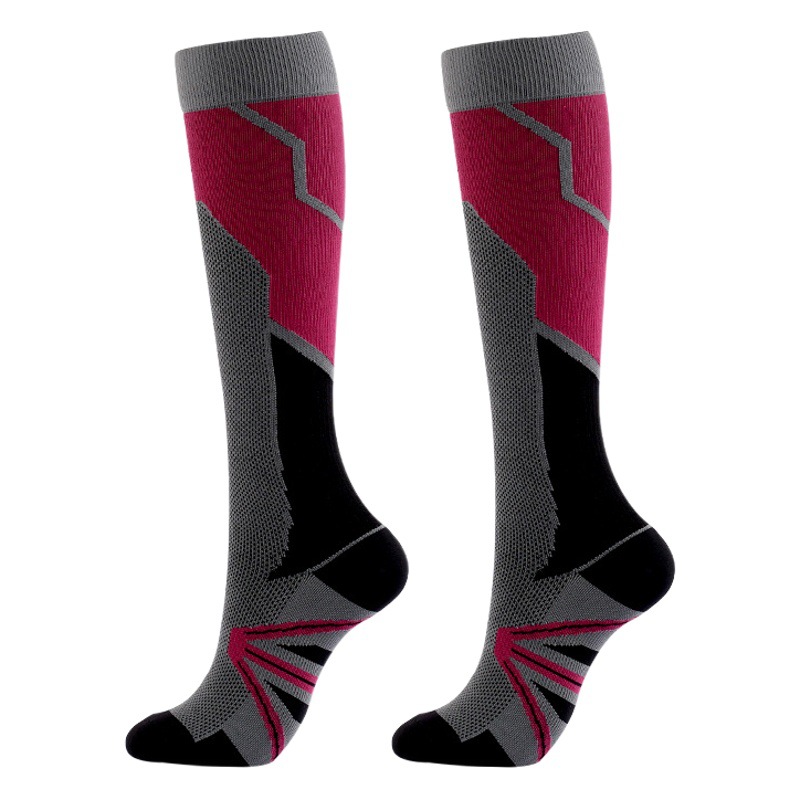 Amazon cross-border compression football socks over the knee sports breathable compression socks marathon running socks calf socks