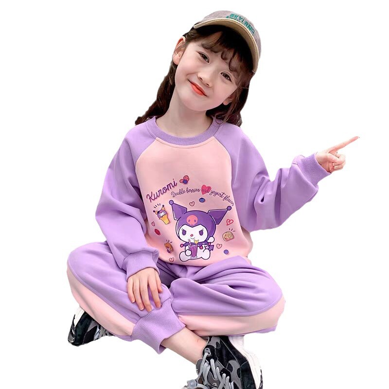 Picture of Girls' Fashion Suit Spring and Autumn New Style Fashionable Children's Clothes Kulomi Clothes Girls' Spring Sportswear