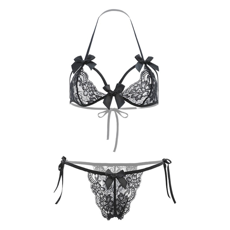 Yimu lace underwear open crotch three-point 6681 sexy adult sex products sexy underwear 20/box