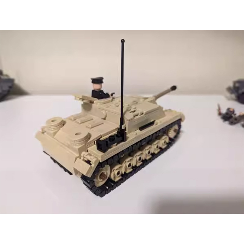 Picture of Compatible with Lego MOC-162438 World War II StuGIII self-propelled assault gun tank model assembling building blocks toy
