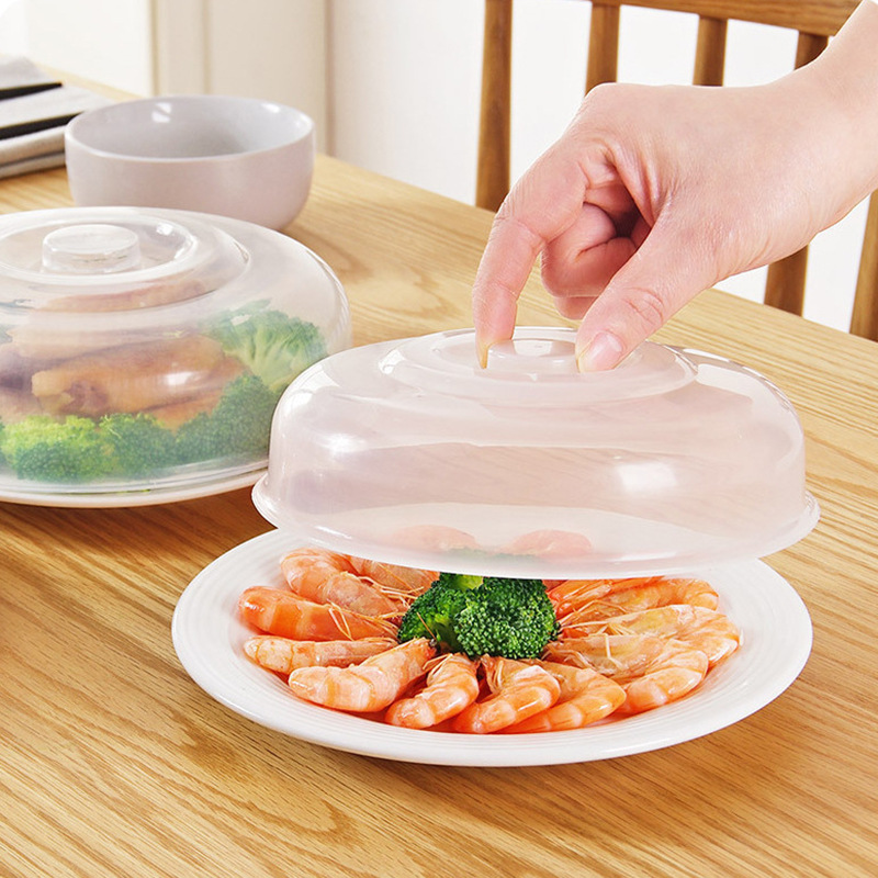 Picture of Microwave Oven Cover Heating Lid Vegetable Cover Kitchen Oil-proof Cover Sealing Cover Rice Bowl Fresh-keeping Cover Plastic Bowl Cover