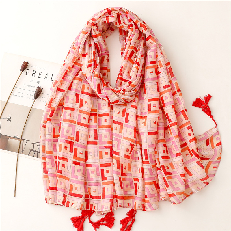 Ethnic Style Desert Sunscreen Shawl Summer All-match Spring and Autumn Thin Scarf Women's Scarf Long Seaside Beach Towel