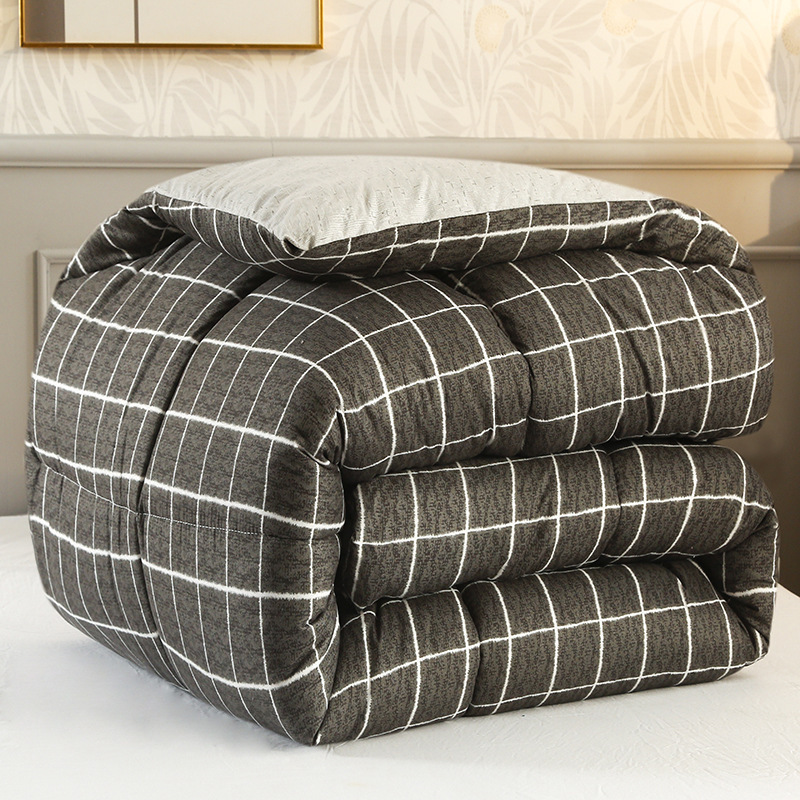Picture of Factory wholesale cotton quilt 8kg 6 winter quilt core student dormitory single quilt double bedding padded warm four seasons quilt