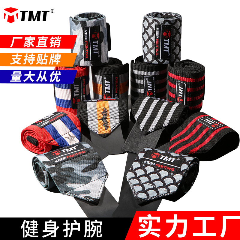 Picture of TMT Fitness Wrist Band Hard Pull Elastic Wrist Band Strength Weightlifting Sports Wrist Band Wrist Band Wholesale Wrist Band