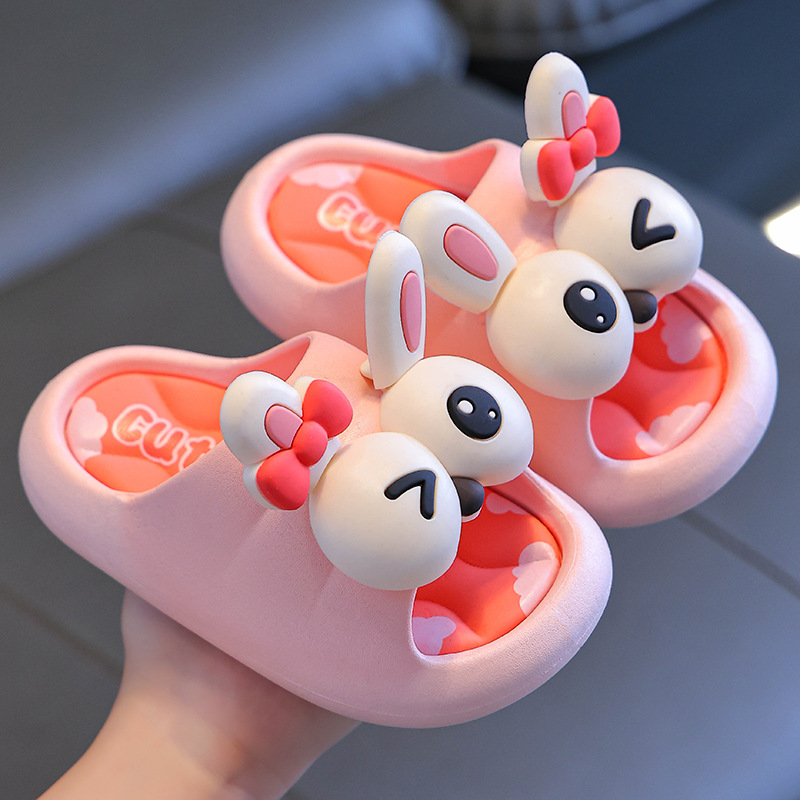 Picture of Summer children's sandals and slippers for boys and girls, anti-slip soft bottom, indoor bath, parent-child children's sandals