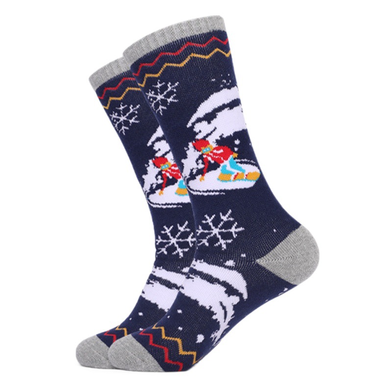 Two Wolf Kidsren's Ski Socks Towel Bottom Thickeneded Sweat-Absorbent Winter Outdoor Non-Slip Sports Long Warm Cotton Socks