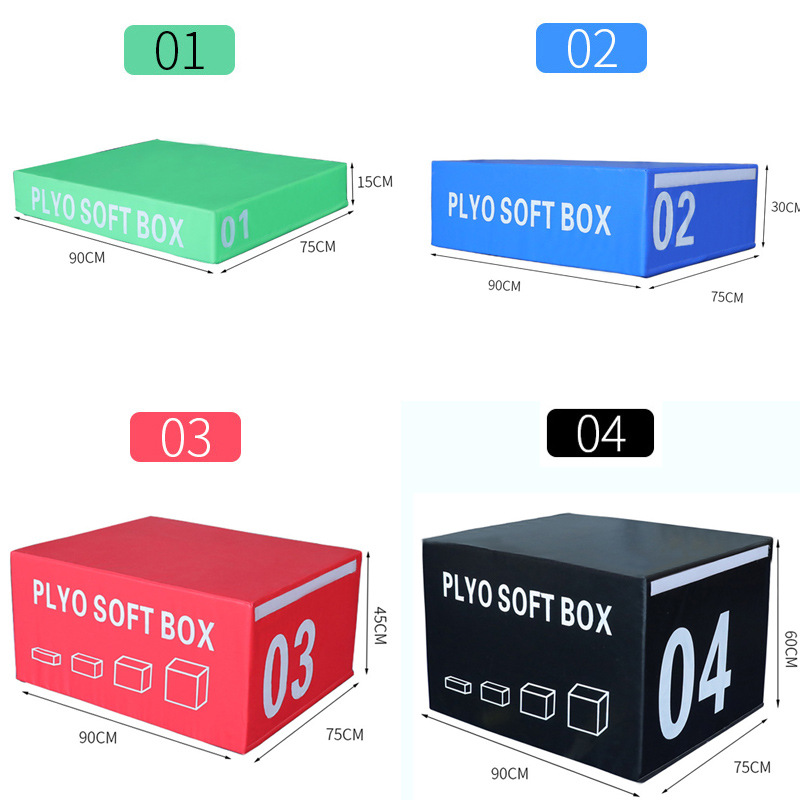 Picture of Jumping Box Soft Four-in-One Combination Jumping Box Fitness Jumping Box Children's Fitness Training Equipment Software Step Training